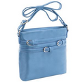 Parinda CLARICE II (Aqua Blue) Multi Belt Adorned Vertical Crossbody